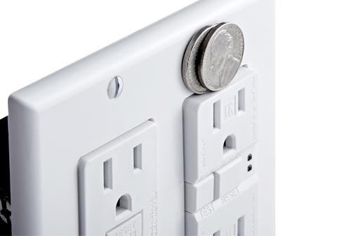 Our GFCIs sit closer to the wallplate for a polished appearance.