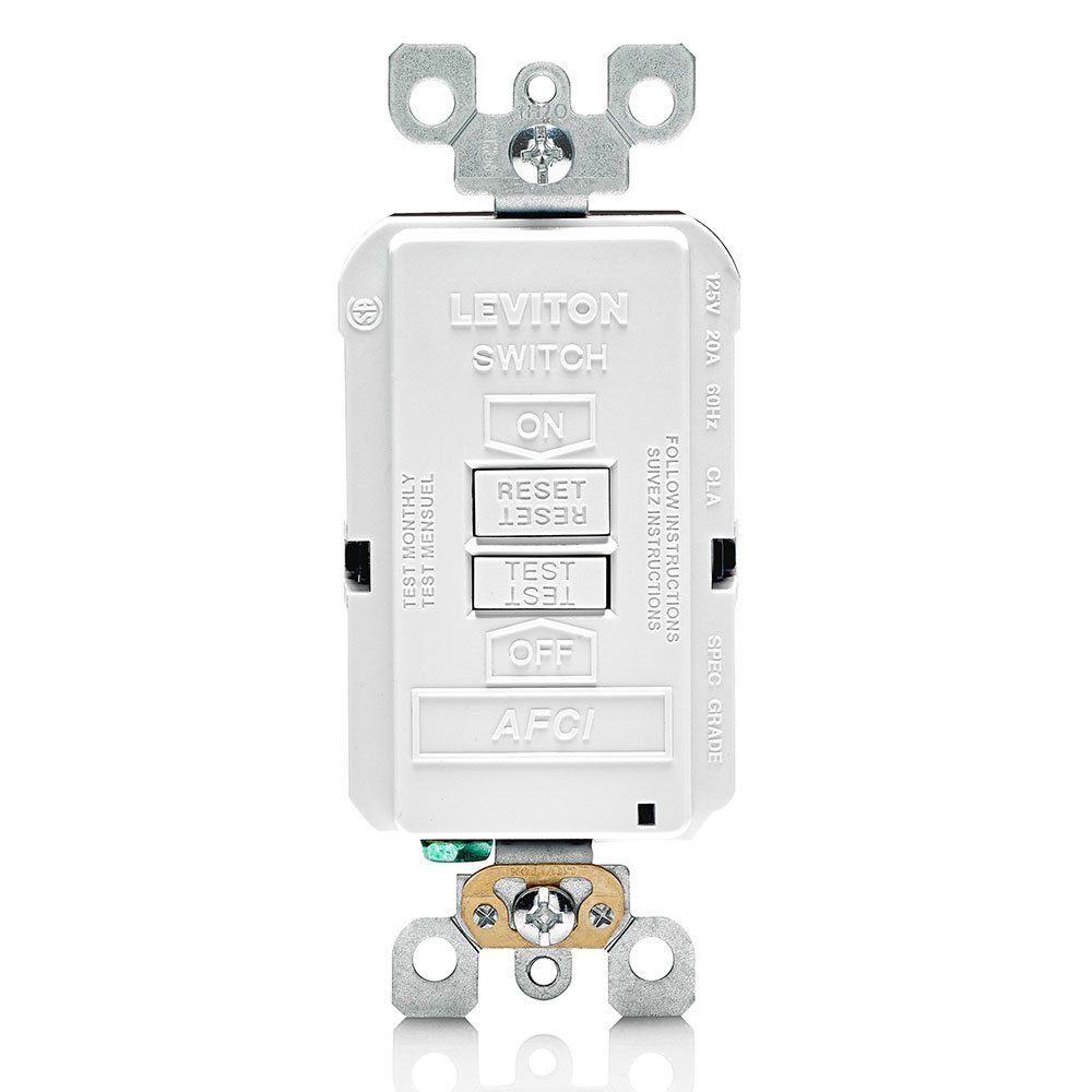 Product image for 20 Amp SmartlockPro® Blank Face AFCI Receptacle/Outlet