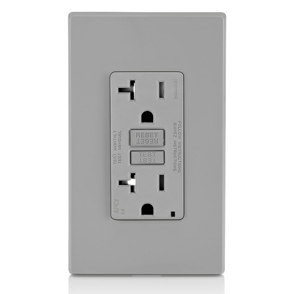 Product image for 20 Amp SmartlockPro® AFCI Receptacle/Outlet, Tamper-Resistant